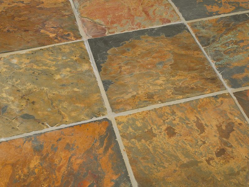 Multi Coloured Slate - Before